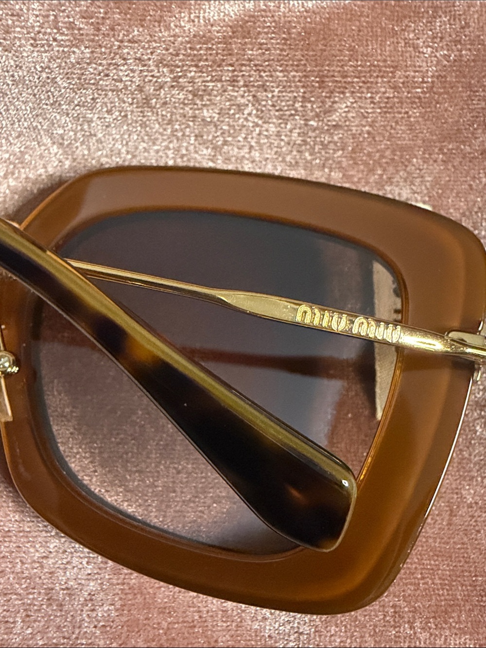 Miu Miu Tortoiseshell Sunglasses with Brown Lenses - Picture 4 of 15